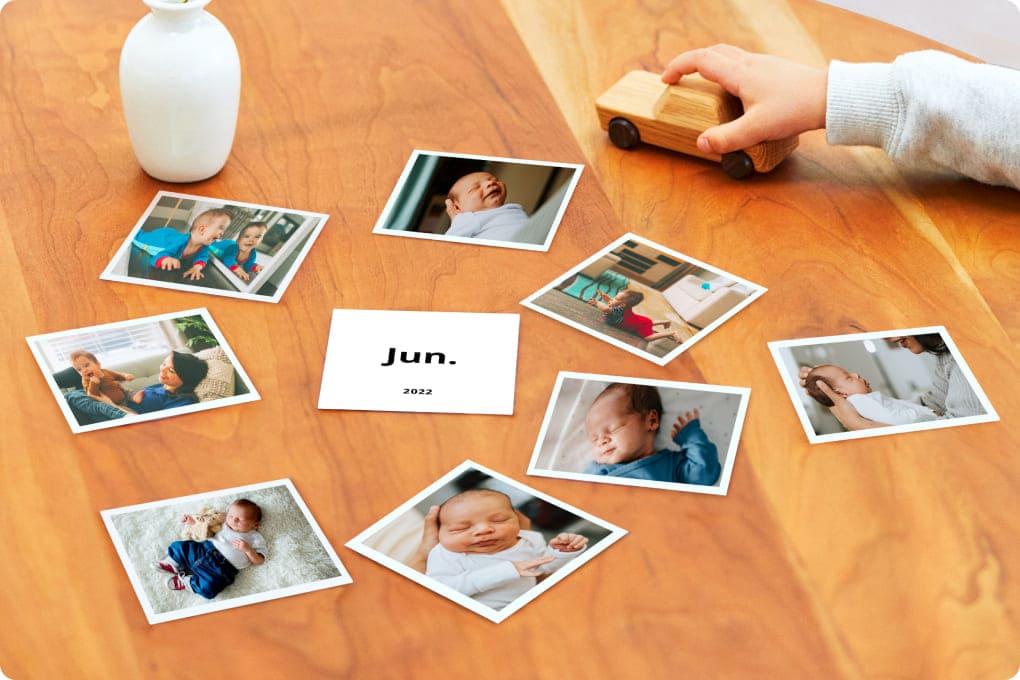 Monatlich 11 kostenlose Fotoabzüge für jedes Familienmitglied