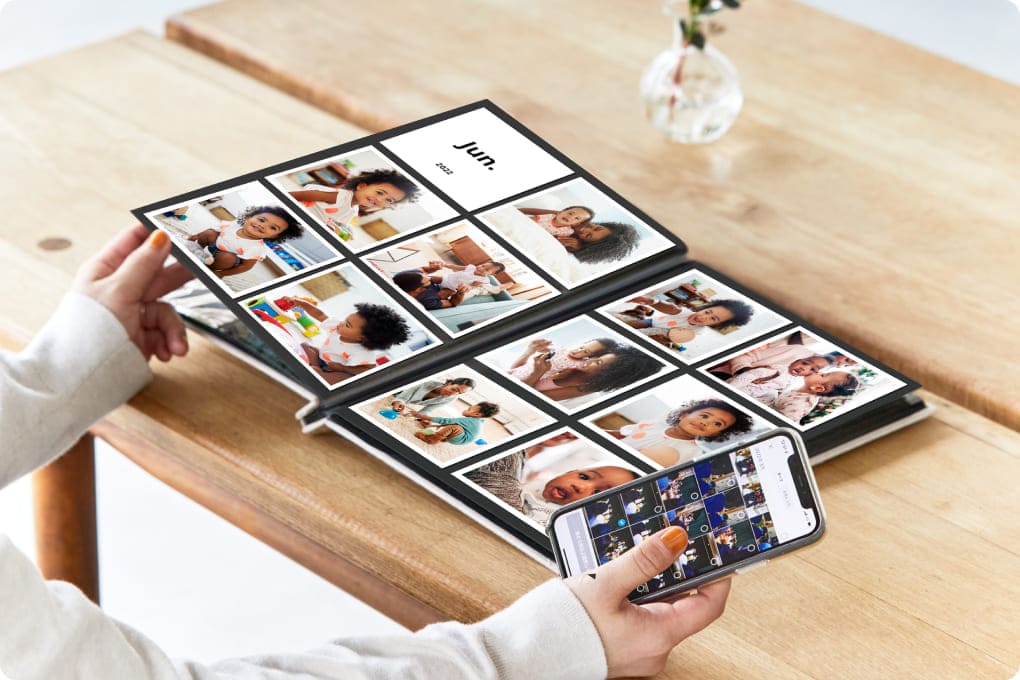 Fotos direkt vom
Smartphone aus wählen
und bestellen